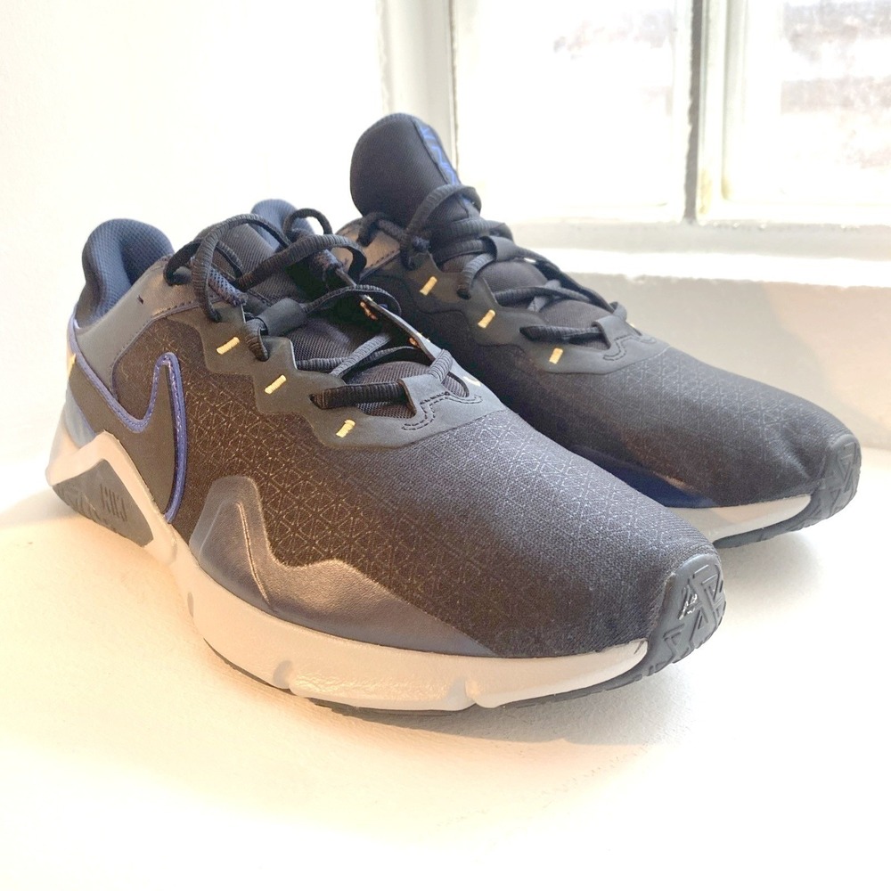 Nike Legend Essential 3 Next Nature Mens Training Shoes Black Blue CQ9356-034 13 - Picture 2 of 8